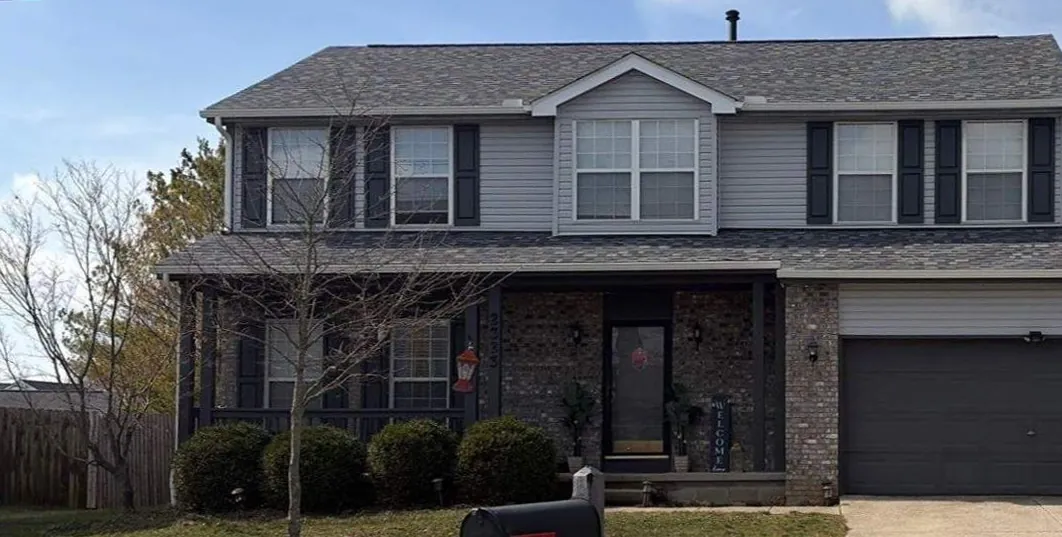 After: Two-story roof replacement